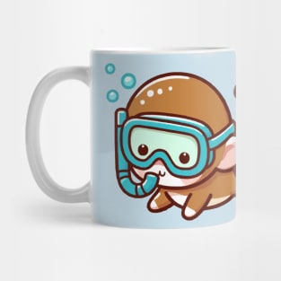 Cute monkey Snorkeling Mug